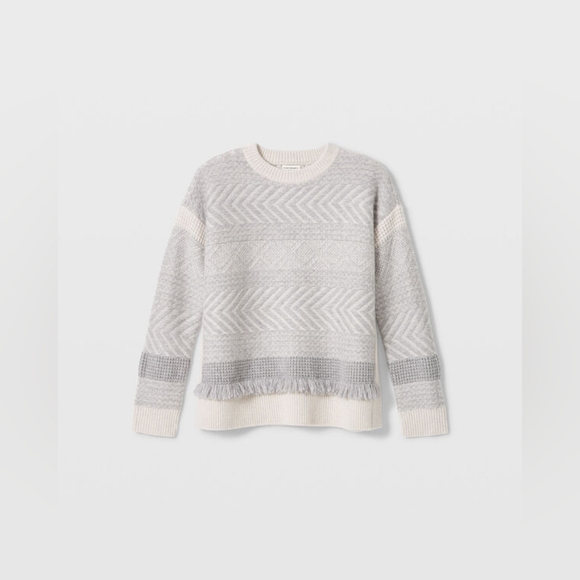 NWT cashmere fringe sweater club monaco - Picture 4 of 4